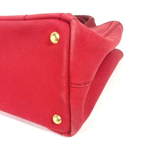 PRADA Logo Plate Canapa CANAPA MINI Hand Bag Tote Bag - Picture 9 of 15